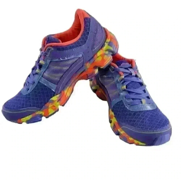 Avia Girls Avi-Play A815 GUOK Running Shoe Girls Size 5/6 Colorfull Lacep-Up - Picture 7 of 8